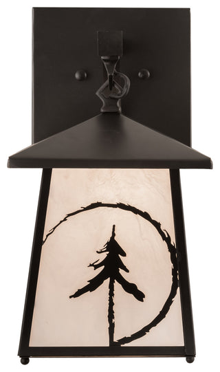 8 Wide Evergreen Etch Wall Sconce