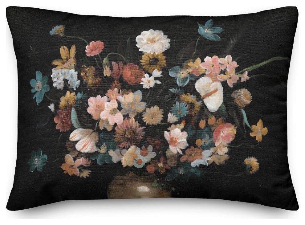 Gloomy Florals, Vase 14"x20" Spun Poly Pillow
