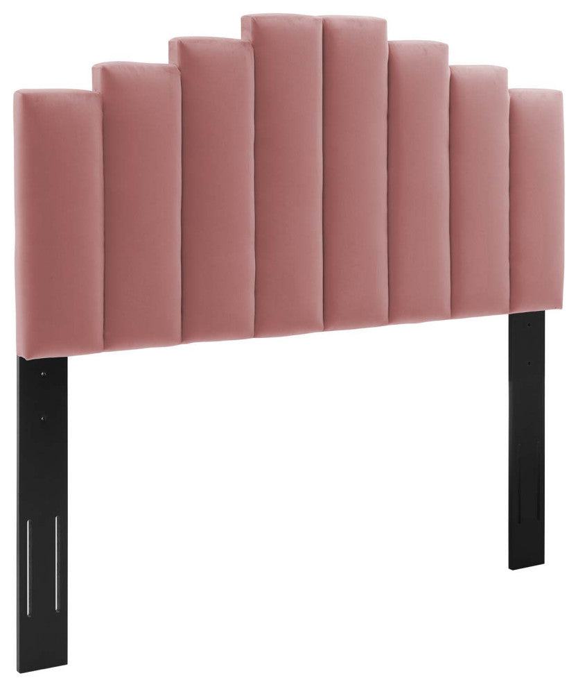Elise Full Performance Velvet Platform Bed MOD-6874-DUS