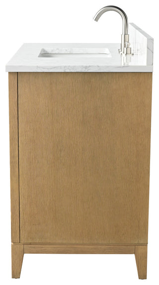 Vanity Art Bathroom Vanity With Sink, Natural Oak, 42" Single