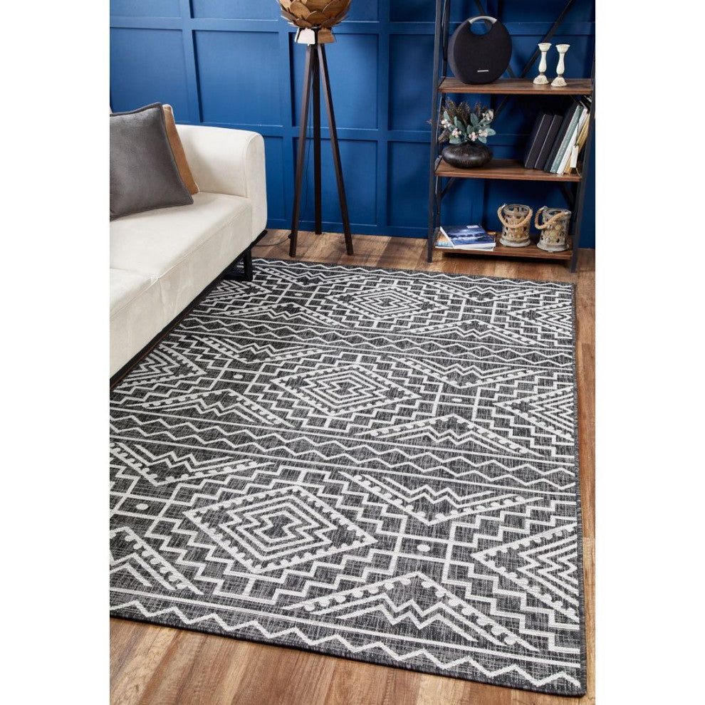 KAS Provo 5780 Black Quinn Area Rug, 7'10"x10'10"