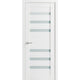 Solid French Door Frosted Glass | Quadro 4266 White Silk | -24 x 96