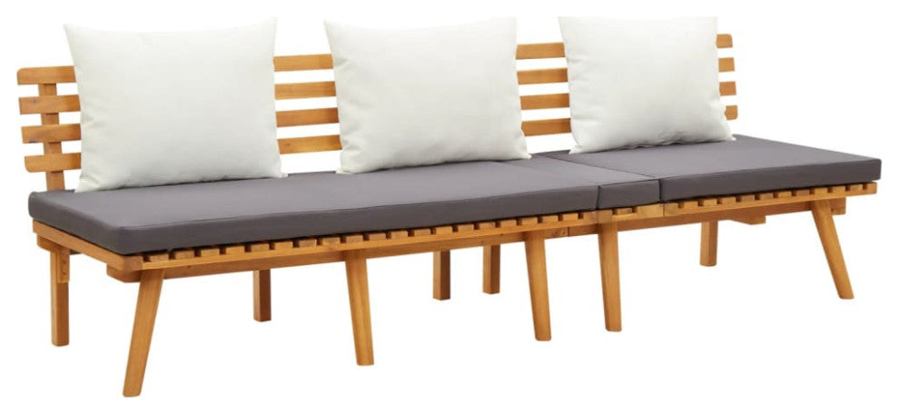 Vidaxl Day Bed 78.7"x25.6" Solid Acacia Wood