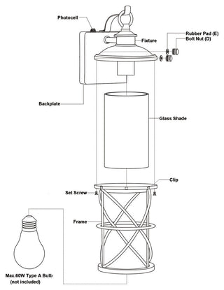 Vaxcel Lighting T0633ms 12" Tall Outdoor Wall Sconce - Black
