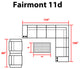 Fairmont 11 Piece Outdoor Wicker Patio Furniture Set 11d