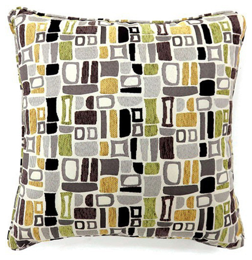 Bloc Contemporary Pillow, Multicolor, Set of 2, Small
