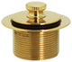 Twist & Close Bath Waste - 14" Make-Up, 17 Ga. Tubing In Polished Brass