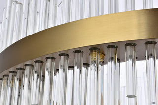 Modern Satin Gold 20-Light Chandelier