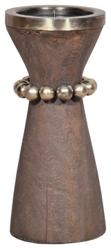 Parvati Candleholder, Silver, Small