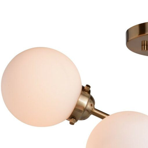 Orbit 25-in. Semi Flush Ceiling Light Muted Brass
