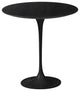 Tulip Side Table Marble Top, Black, 16"