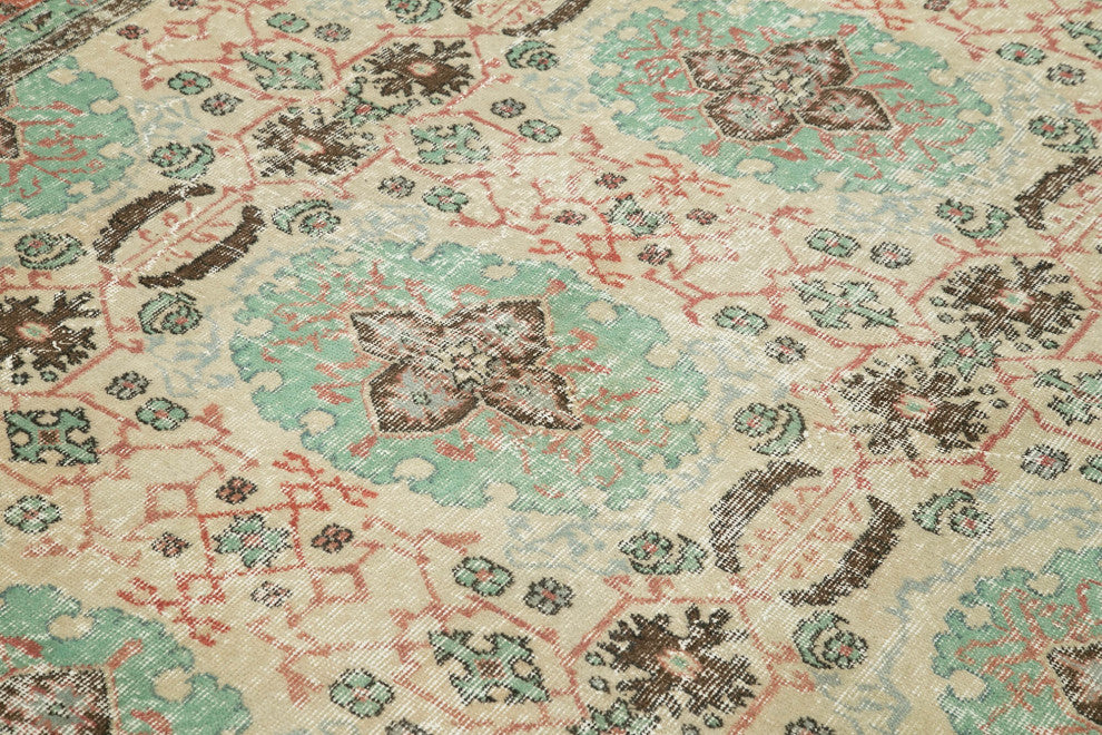 Rug N Carpet - Hand-knotted Turkish 6' 9'' x 9' 10'' Decorative Area Rug