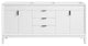 Avanity Emma 72" Vanity Only, Dove Gray, White