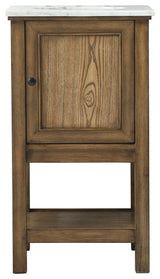 Matilda 19" Transitional Driftwood-Light Bathroom Vanity