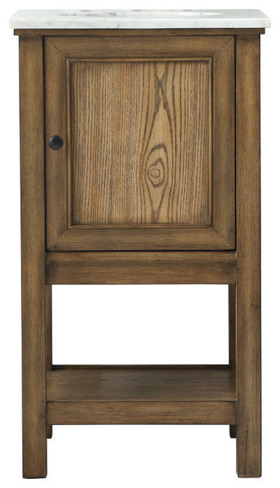 Matilda 19" Transitional Driftwood-Light Bathroom Vanity