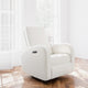 Storkcraft Santa Monica Power Recliner Swivel Glider, Ivory Basketweave