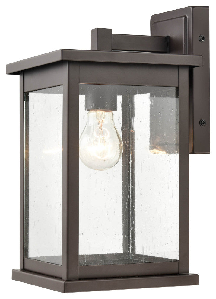 1 Light 7 in. Powder Coat Bronze Outdoor