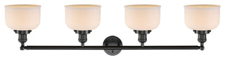 Bell 4-Light 44" Bath Vanity Light, LED, Oil Rubbed Bronze, Matte White