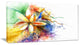 "Abstract Multi-Color Flower Fusion" Flower Wall Art", 32"x16"