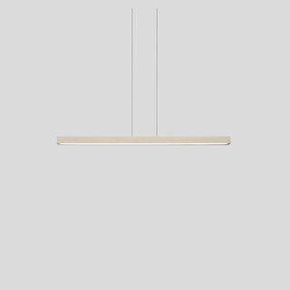 Una LED 66" Linear Pendant, White Washed Oak, Uplight/Downlight, 4000K, Dimmable