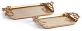Pomegranate Branch Decorative Trays, Set of 2
