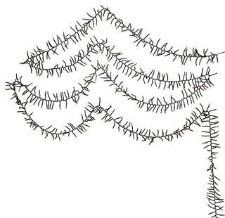 Kurt Adler 2000-Light 65' Cluster Garland with Warm White LED Lights