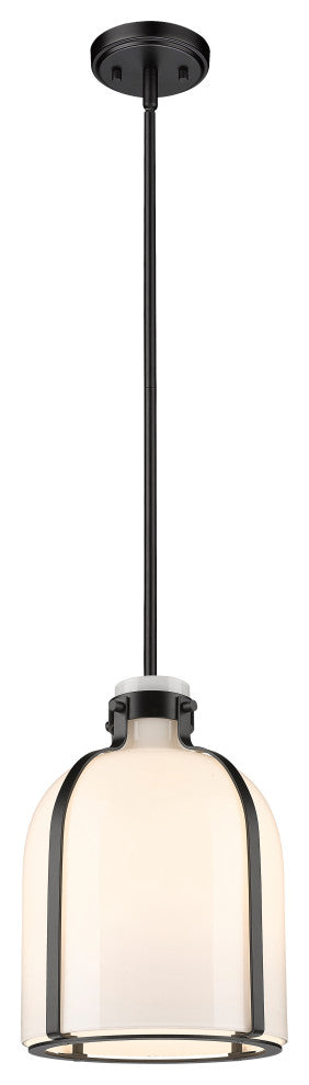 Zlite 818-9MB 1-Light Pendant, White Opal