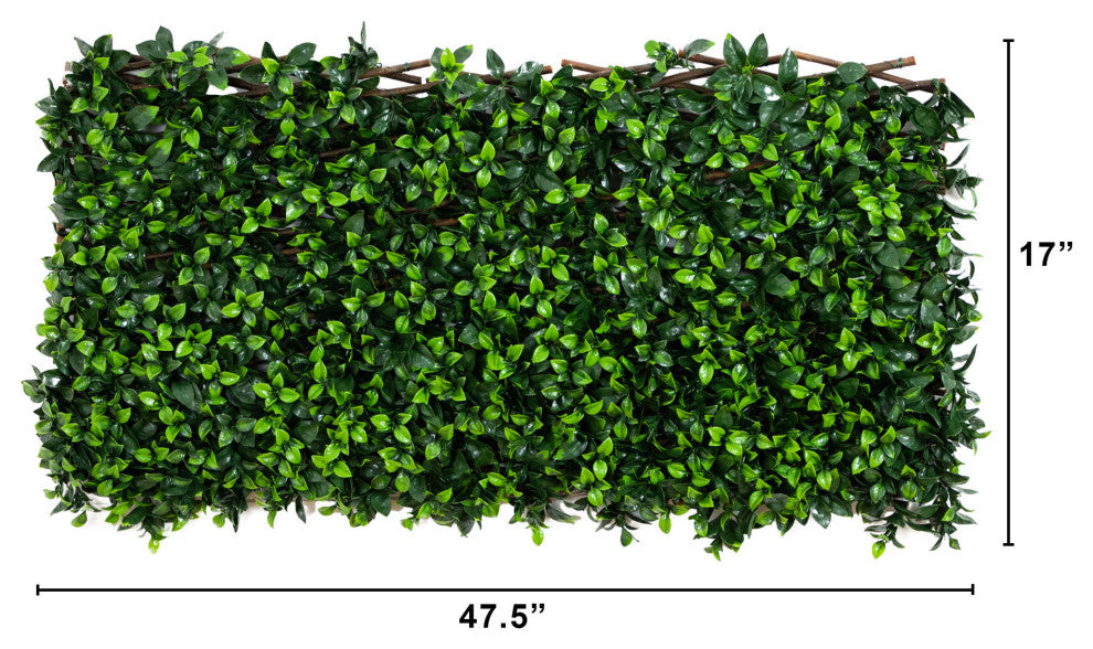 40in. x 80in. UV Resistant Artificial Gardenia Expandable Privacy Fence Screen