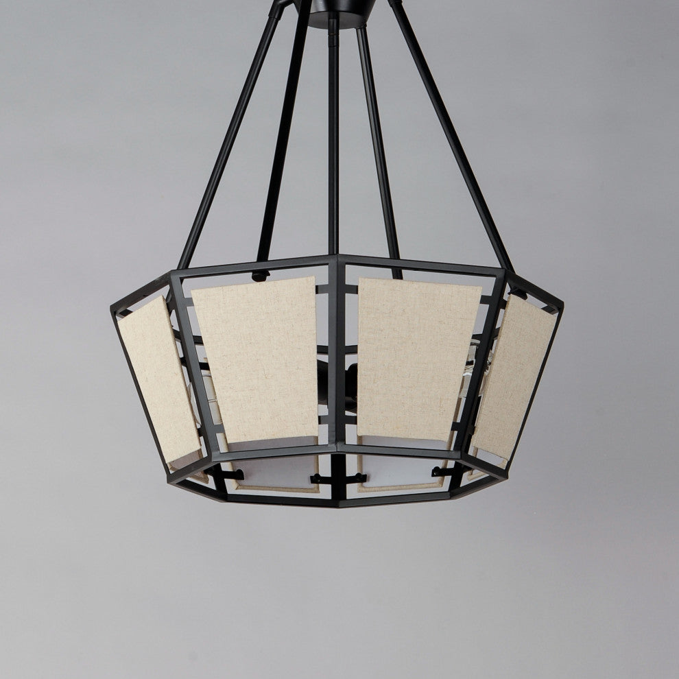 Maxim 20265CV Montauk 4 Light 20"W Pendant - Black