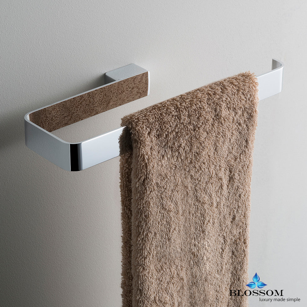 Blossom Towel Bar, Chrome