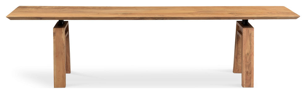 Branch Live Edge Industrial Bench