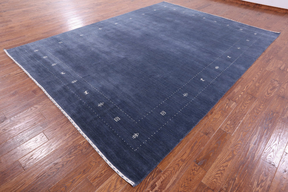Persian Gabbeh Handmade Wool Rug 9' 0" X 12' 0" Q11364