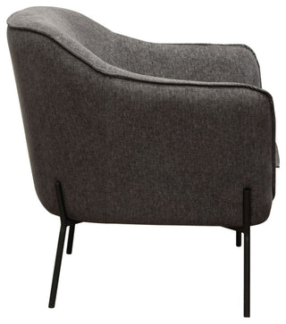 Status Accent Chair, Grey Fabric With Metal Leg by Diamond Sofa