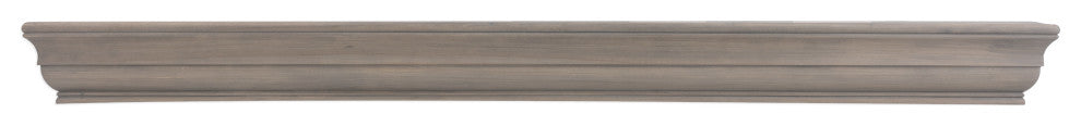 Dogberry Collections Shaker Wood Mantel, Ash Gray, 72"