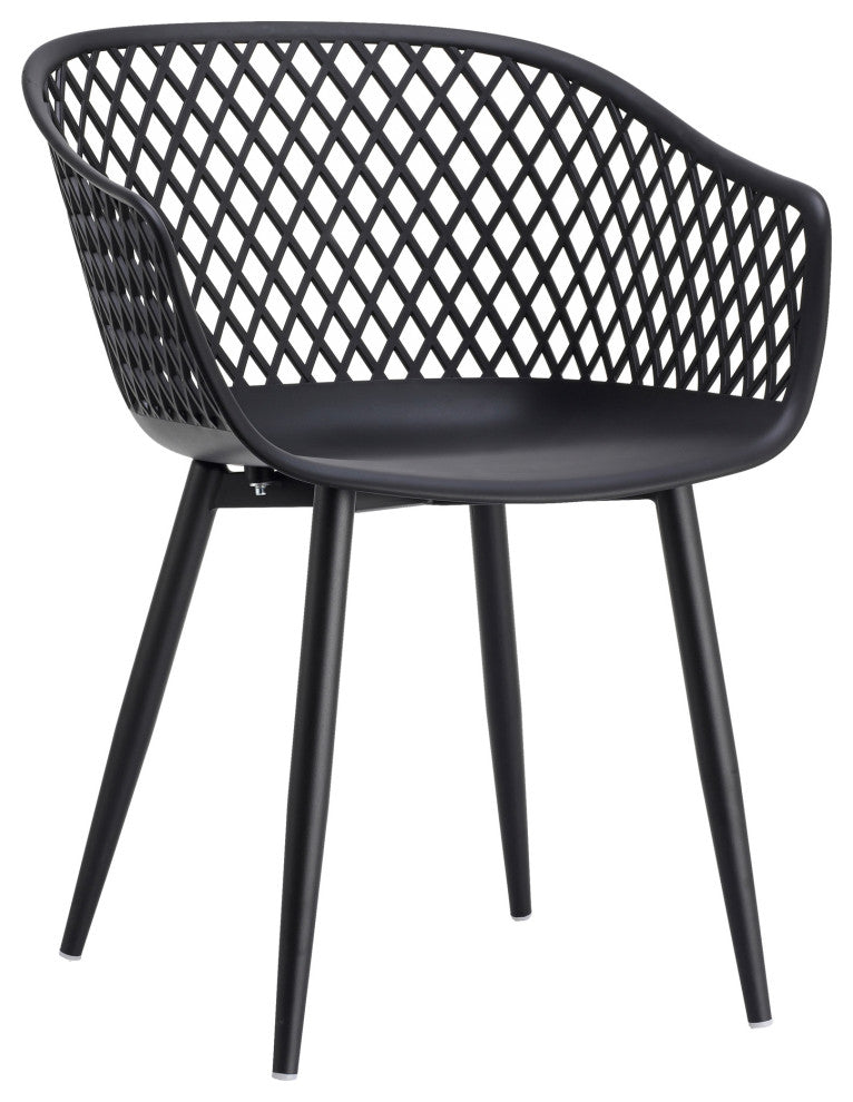 Piazza Outdoor Chair Black, Set of 2