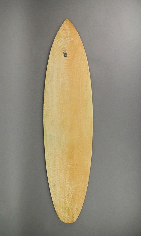 Set of 2 Colorful 40" Wooden Tropical Tiki Idol Surfboard Wall Hangings