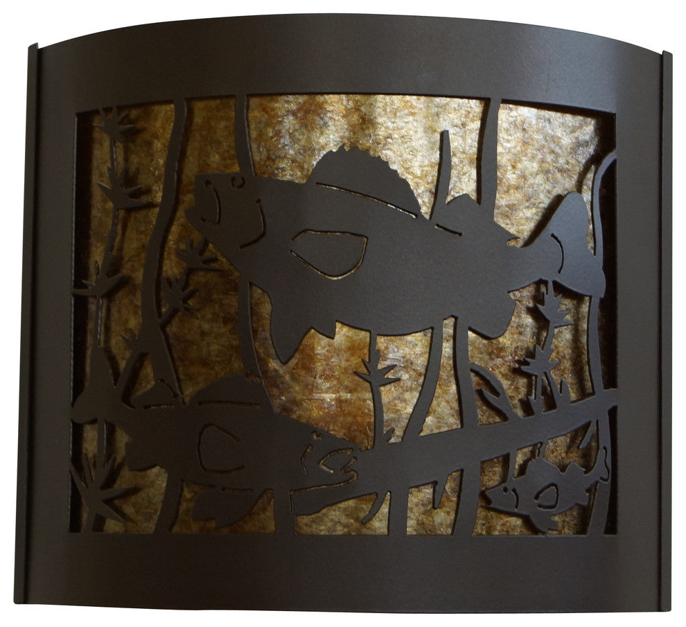 Walleye Decorative Sconce, Facing Left, 14"