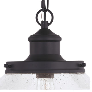 Vaxcel Lighting T0547 Collins 1 Light 10"W Pendant - Matte Black