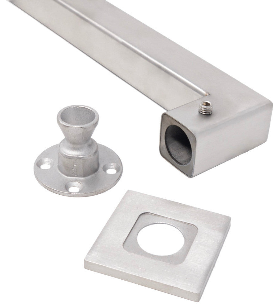 Blended Bright Polished Grab Bar, Satin Stainless, 16"