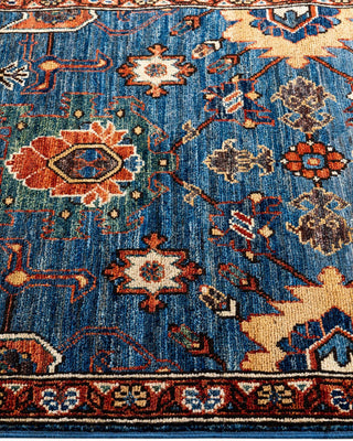Serapi One-of-a-Kind Hand-Knotted Runner Rug Blue, 2' 8" x 13' 8"