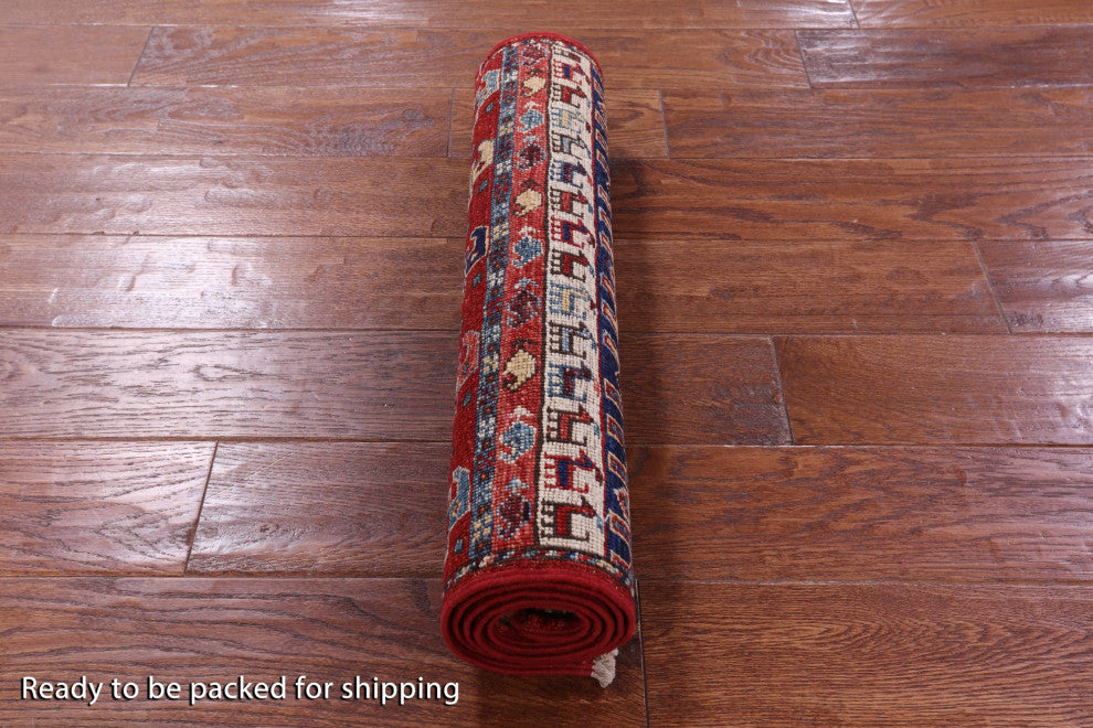 2' 0" X 4' 11" Runner Persian Fine Serapi Hand Knotted Wool Rug - Q12460