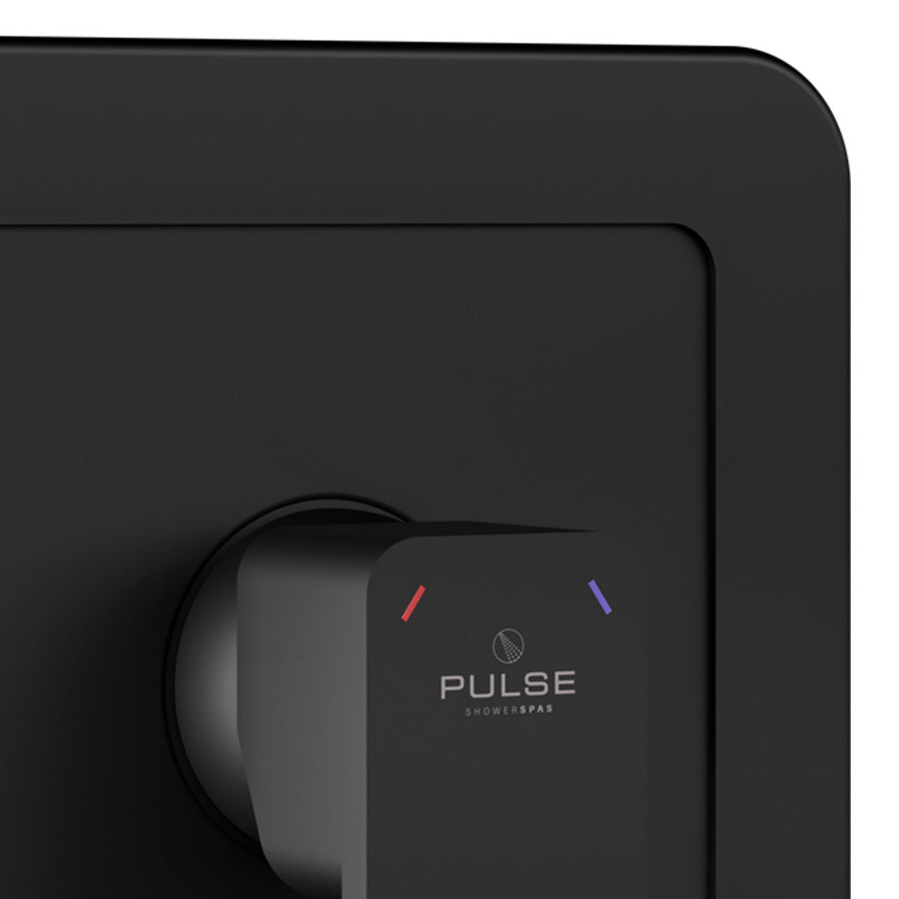 PULSE ShowerSpas TruTemp Pressure Balance Valve With Matte Black Trim Kit