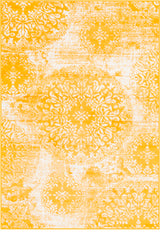 Unique Loom Yellow Grand Sofia 4' 0 x 6' 0 Area Rug