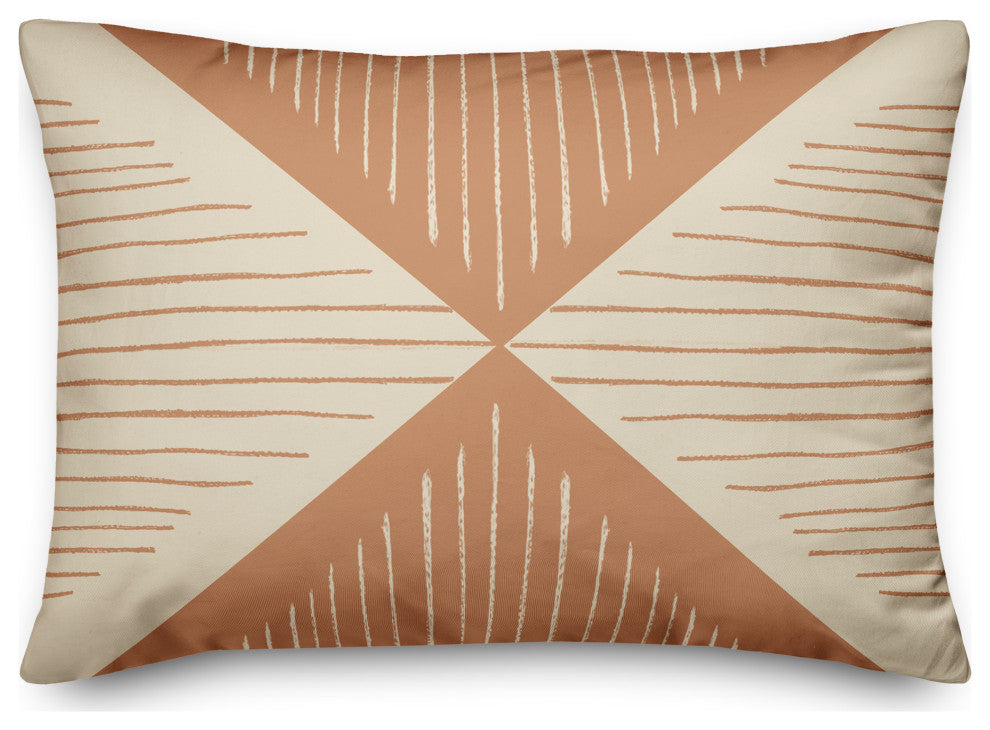 Loose Lines Triangle 14x20 Spun Poly Pillow