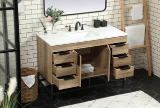 Home Living 22" Modern Natural Oak-Light Bathroom Vanity