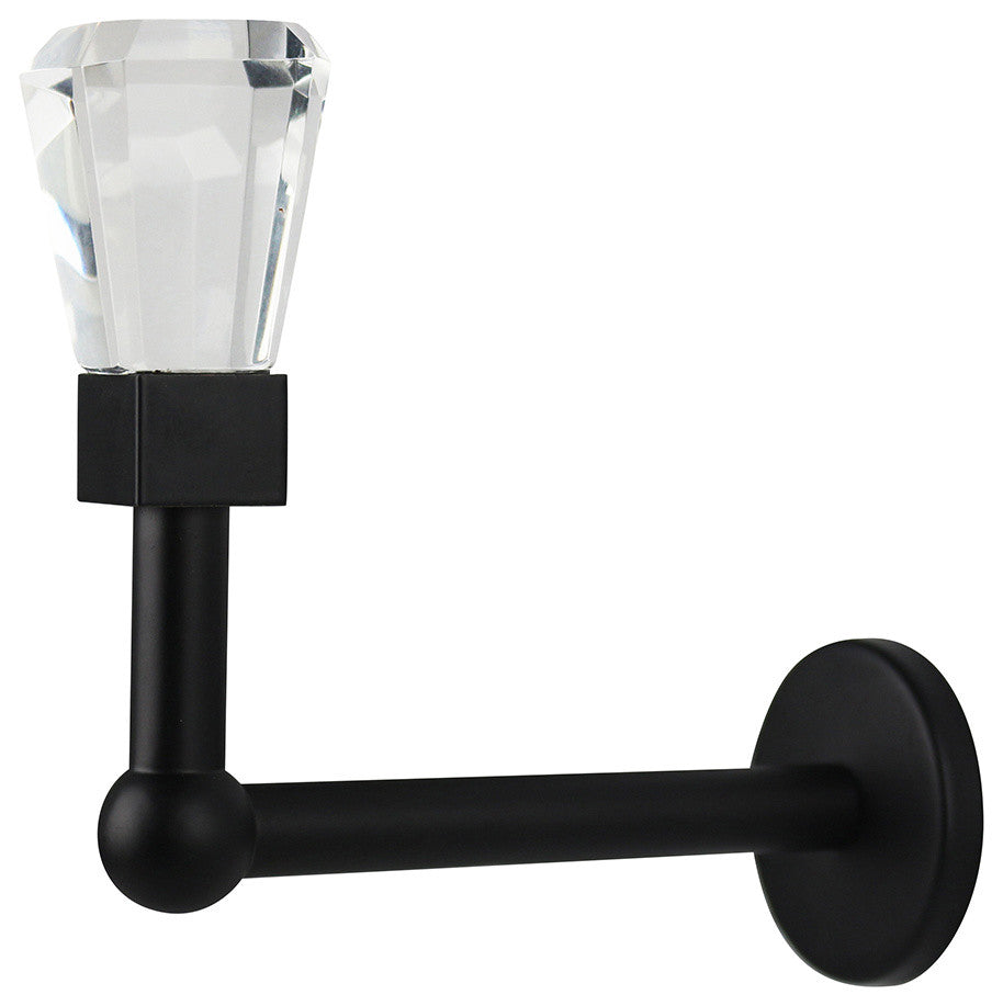 Grande Crystal and Metal Drapery Holdback, Black