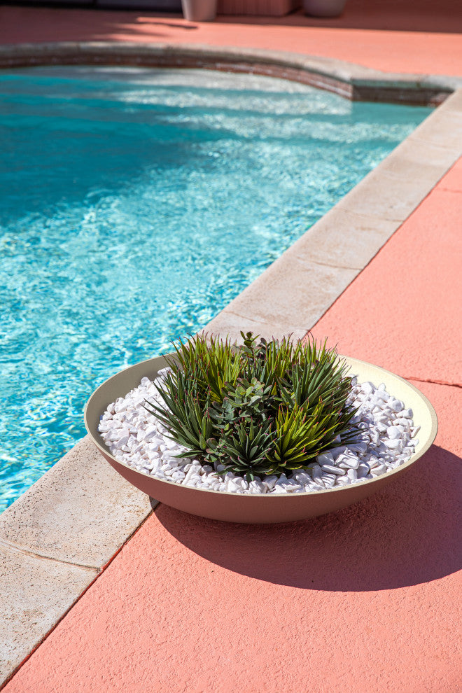 Lane Round Planter Bowl, Sand, 32'''', 2 Pack