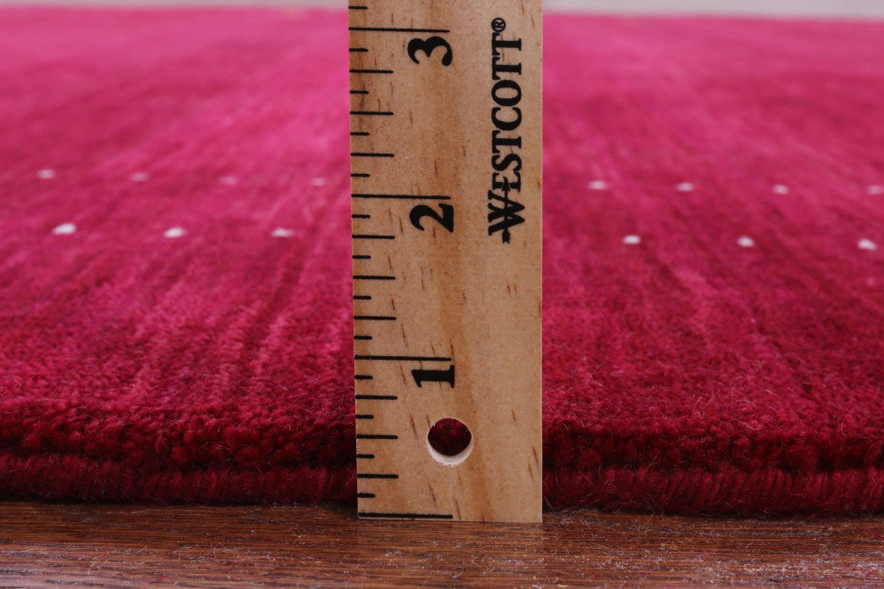 6' 0" X 9' 0" Persian Gabbeh Handmade Wool Rug - Q15218