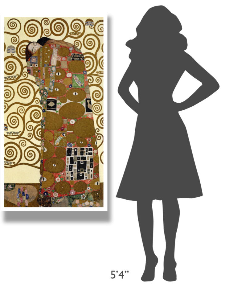 "The Stoclet Frieze (right)" Digital Paper Print by Gustav Klimt, 26"x50"