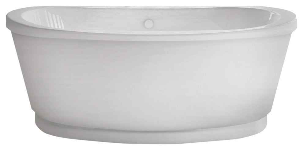 Duvet 36 x 66 Freestanding Soaker Bathtub with Center Drain